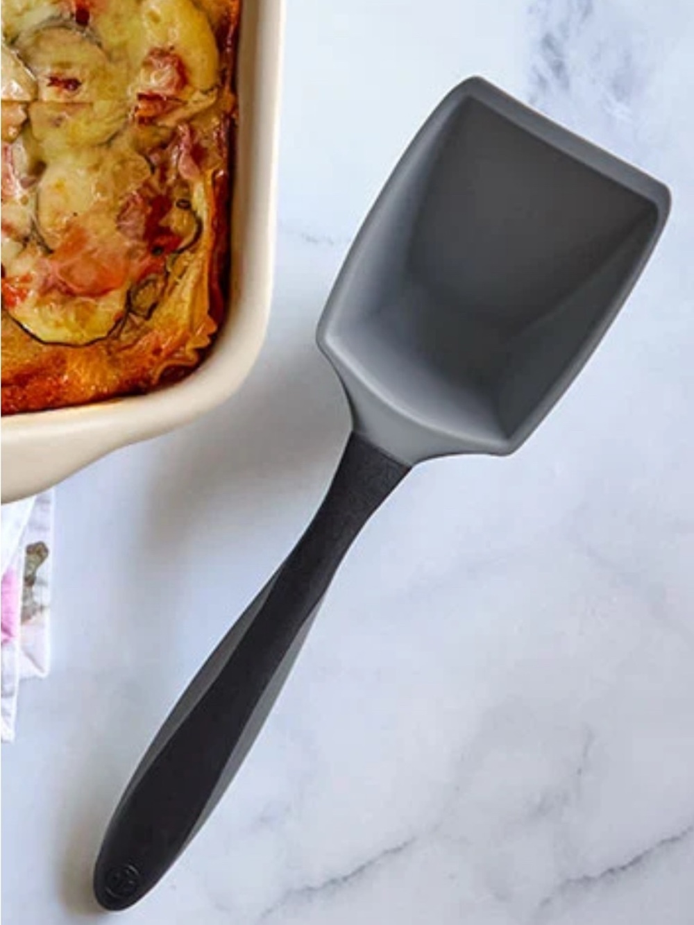 The Pampered Chef Gray Silicone Scoop & Serve Spatula